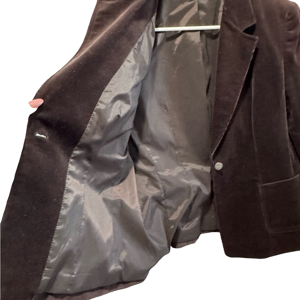Tahari Brown corduroy Blazer sz 14 office casual everyday - Picture 5 of 14
